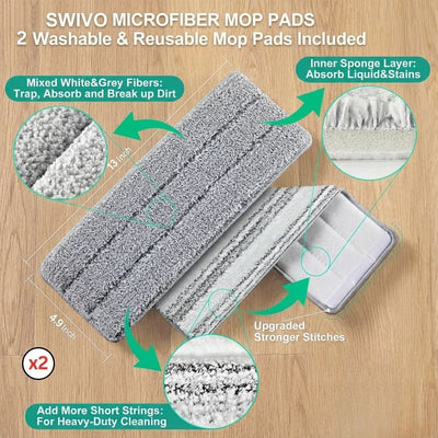 Washable Microfiber Mop Pads